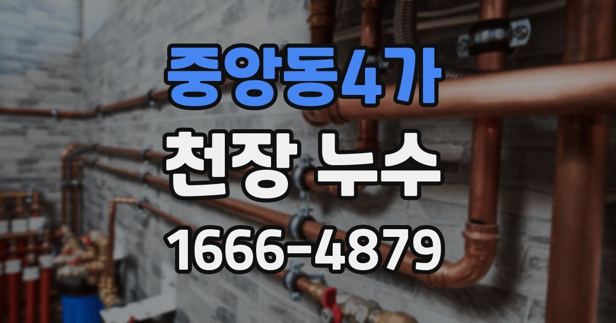 중앙동4가 천장 누수