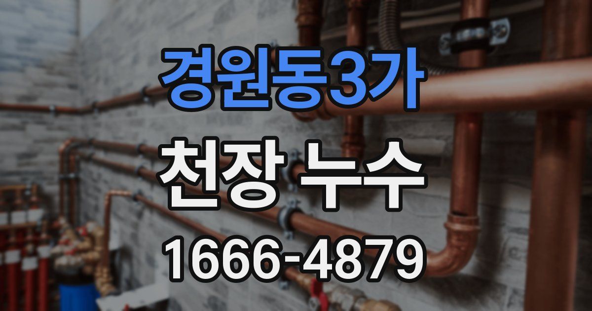 경원동3가 천장 누수