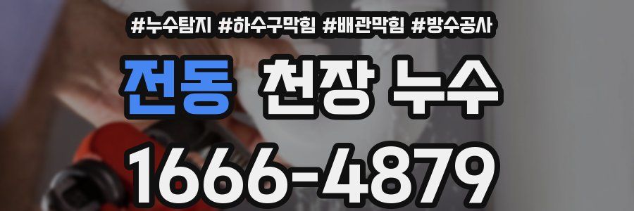 전동 천장 누수