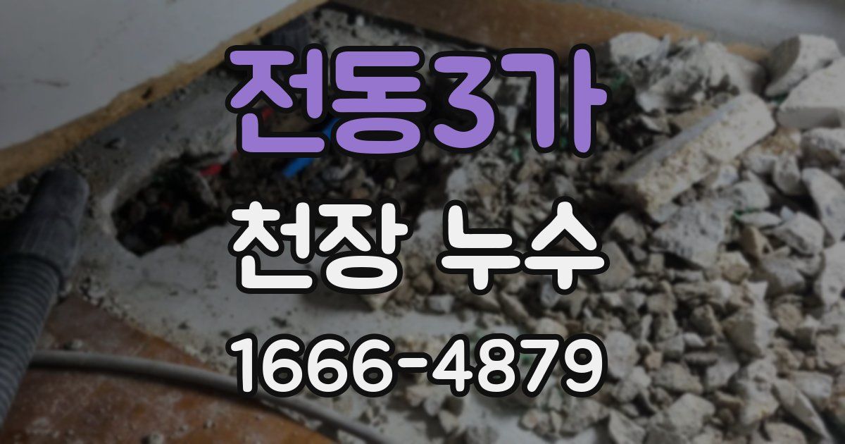 전동3가 천장 누수