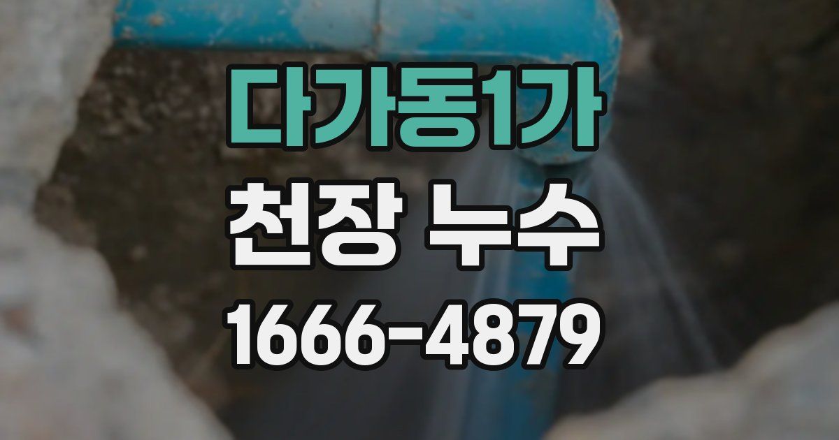 다가동1가 천장 누수