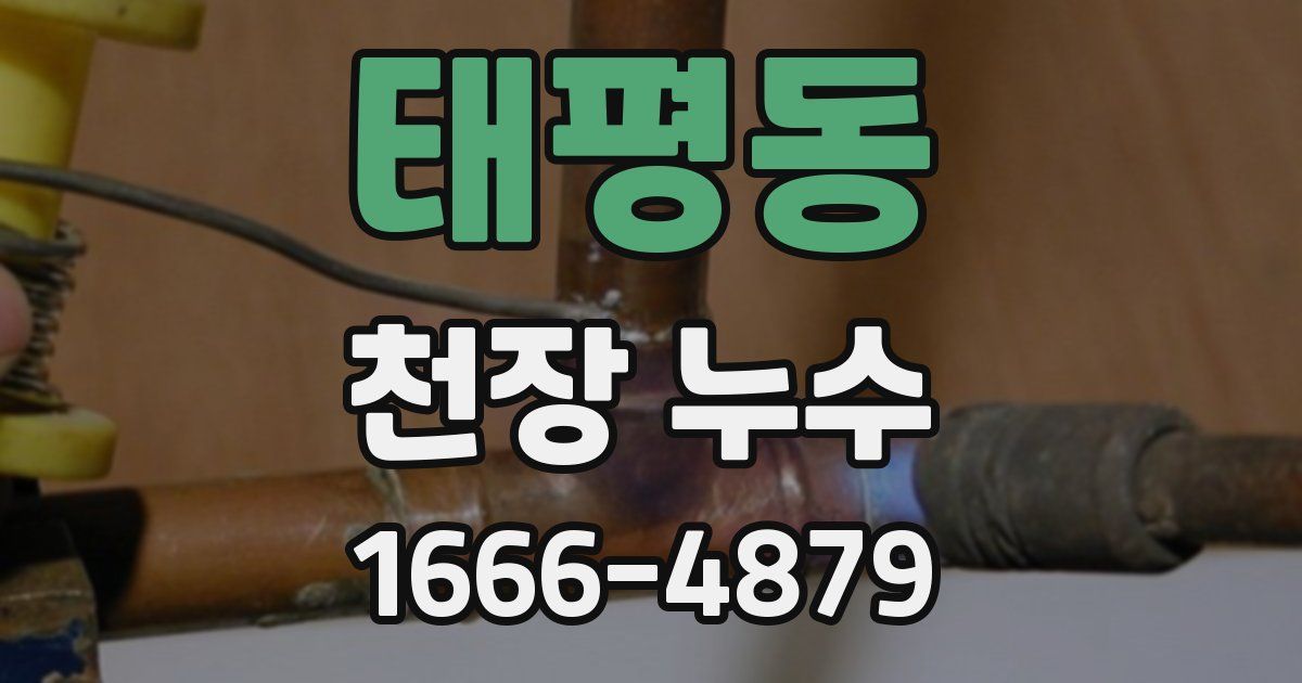태평동 천장 누수