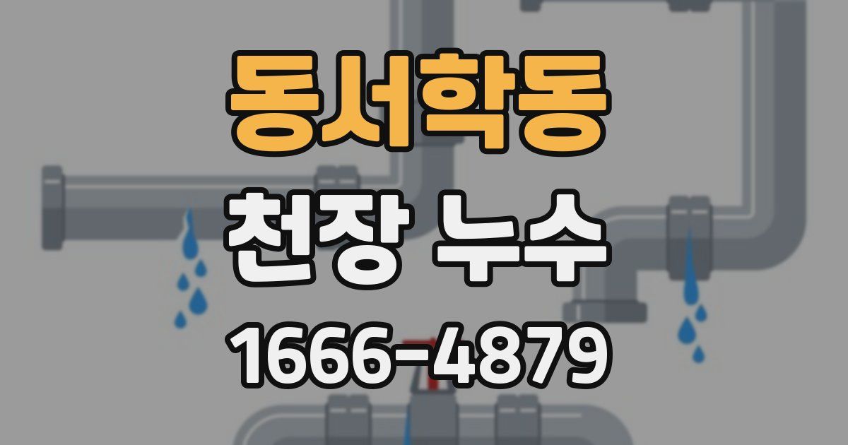 동서학동 천장 누수