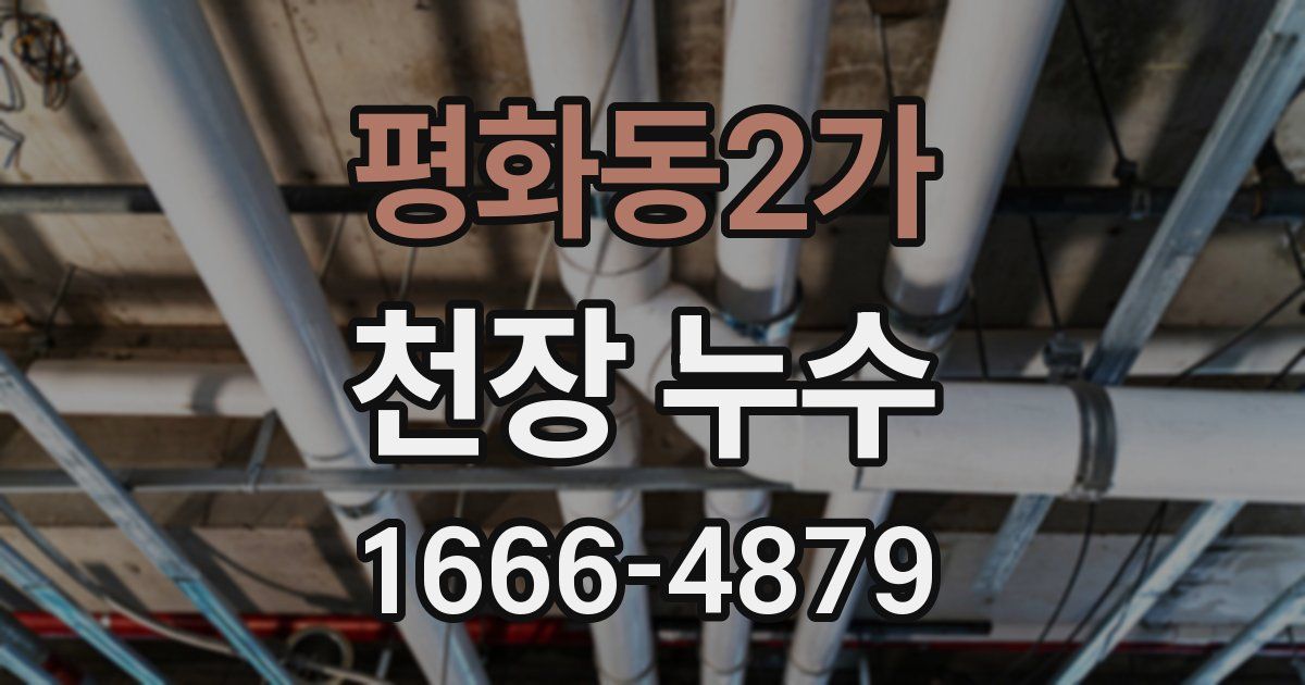 평화동2가 천장 누수