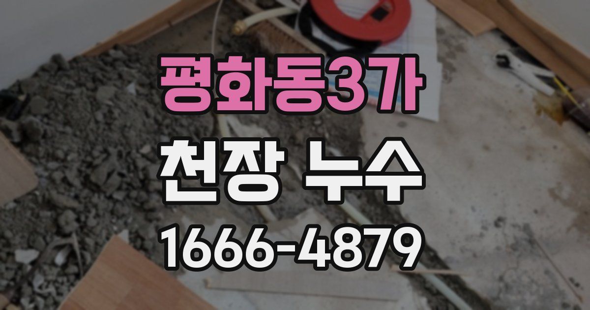 평화동3가 천장 누수