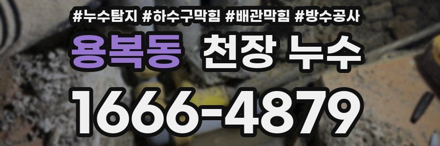용복동 천장 누수