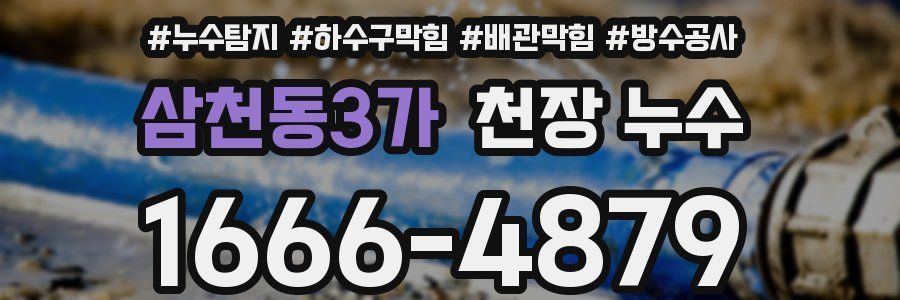 삼천동3가 천장 누수