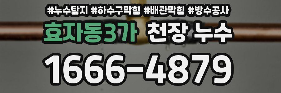 효자동3가 천장 누수