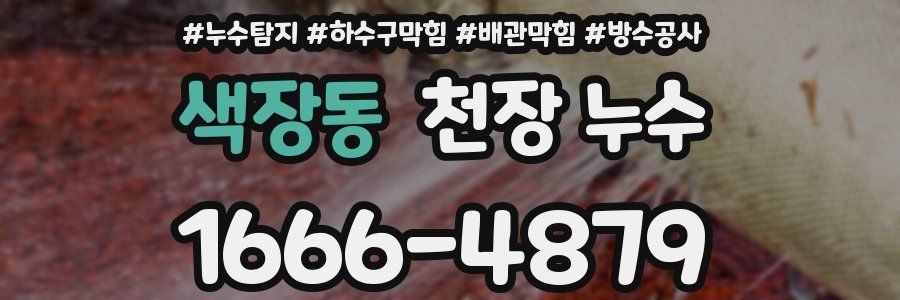 색장동 천장 누수