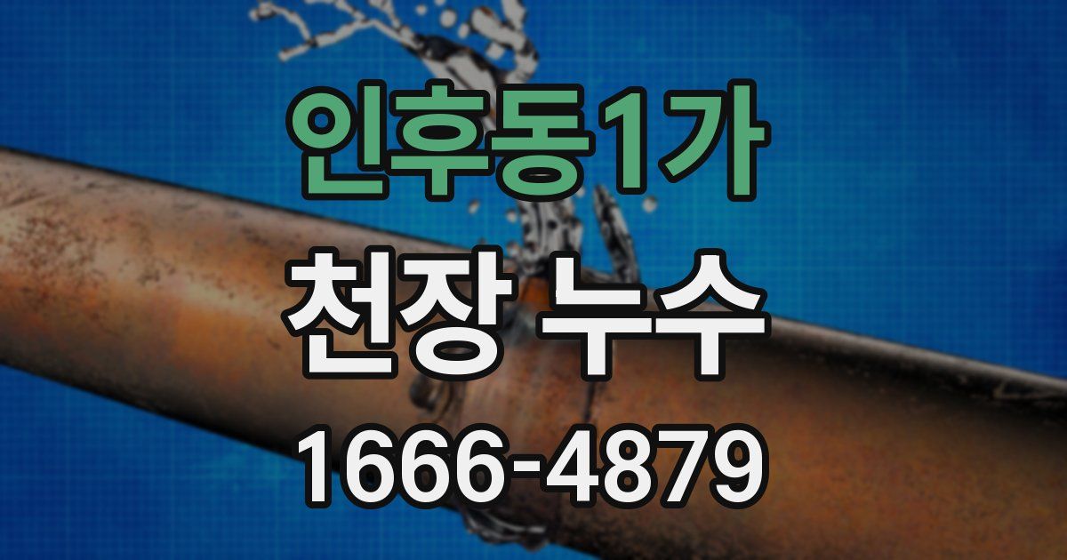 인후동1가 천장 누수