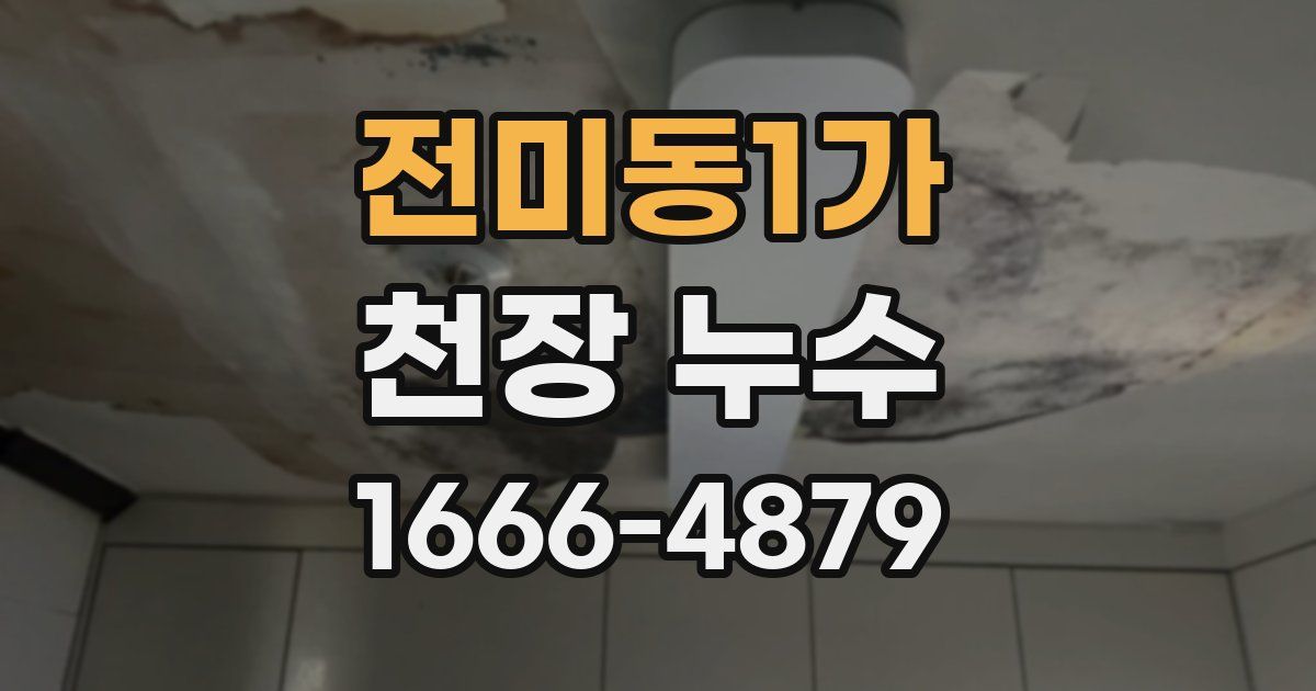 전미동1가 천장 누수