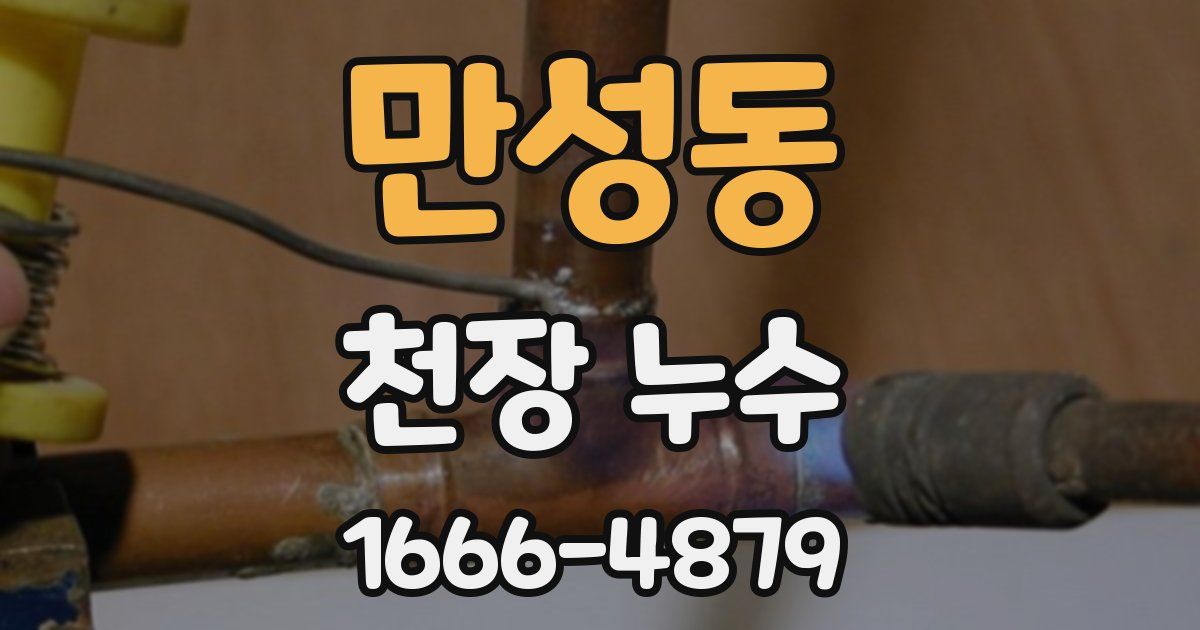 만성동 천장 누수