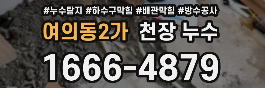 여의동2가 천장 누수