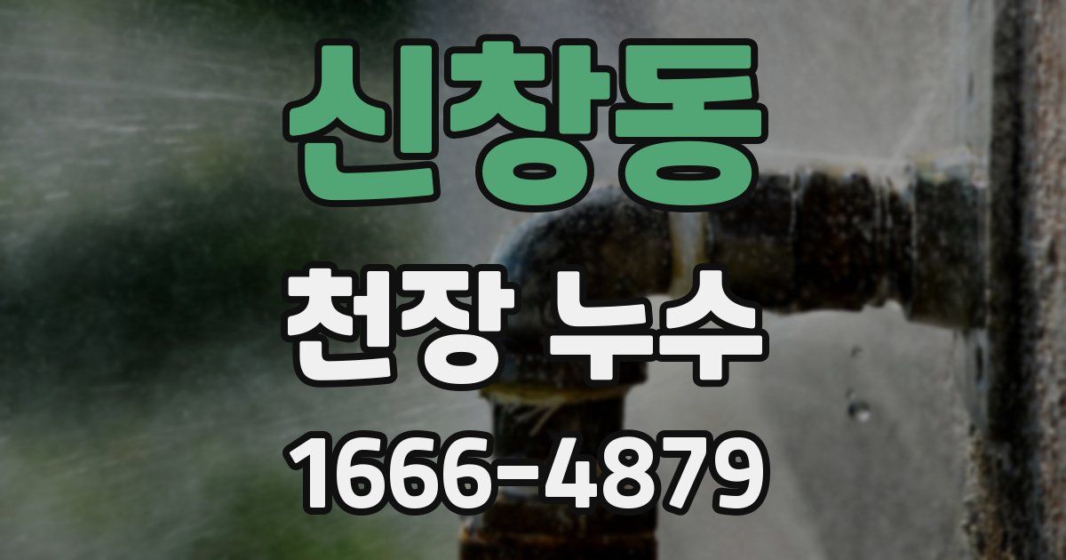 신창동 천장 누수