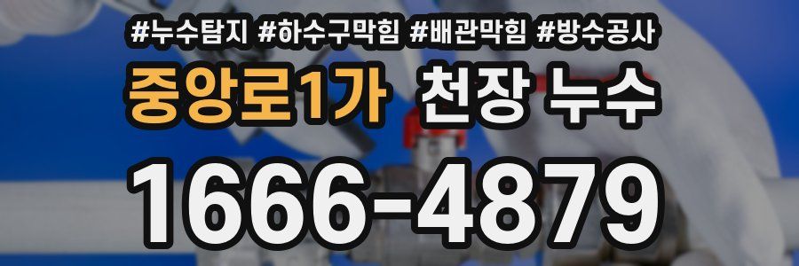 중앙로1가 천장 누수
