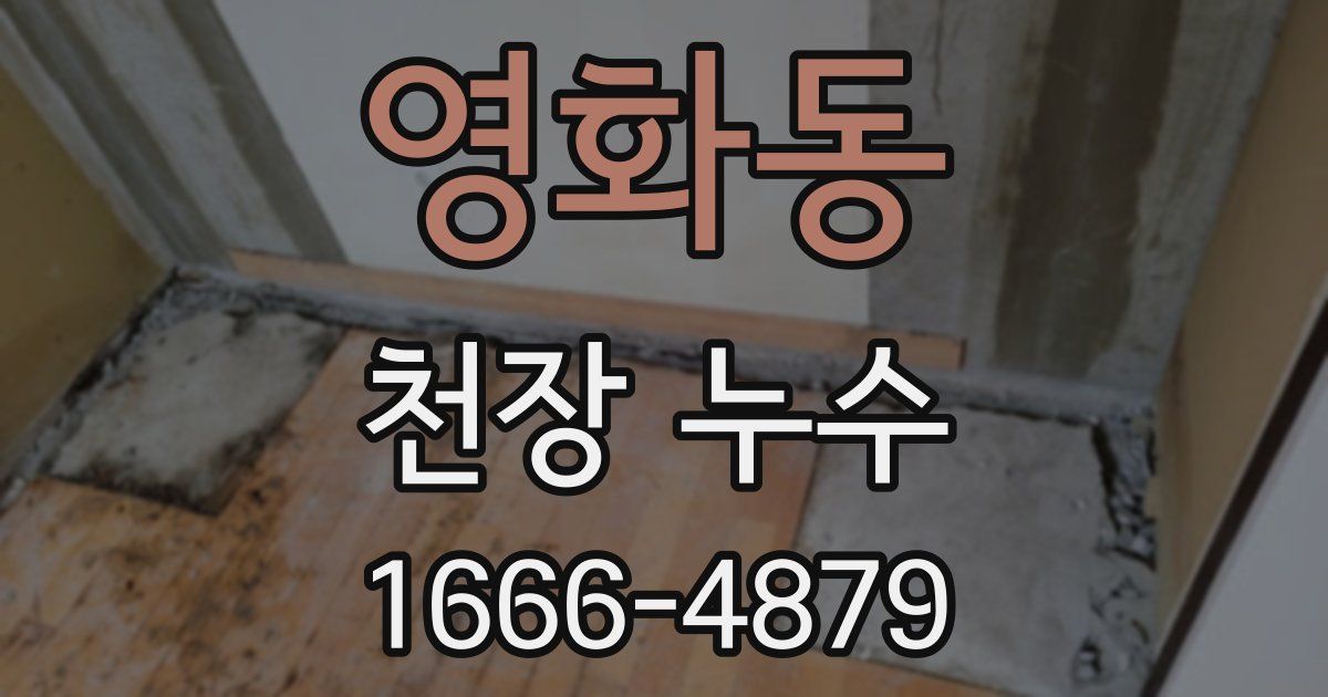 영화동 천장 누수