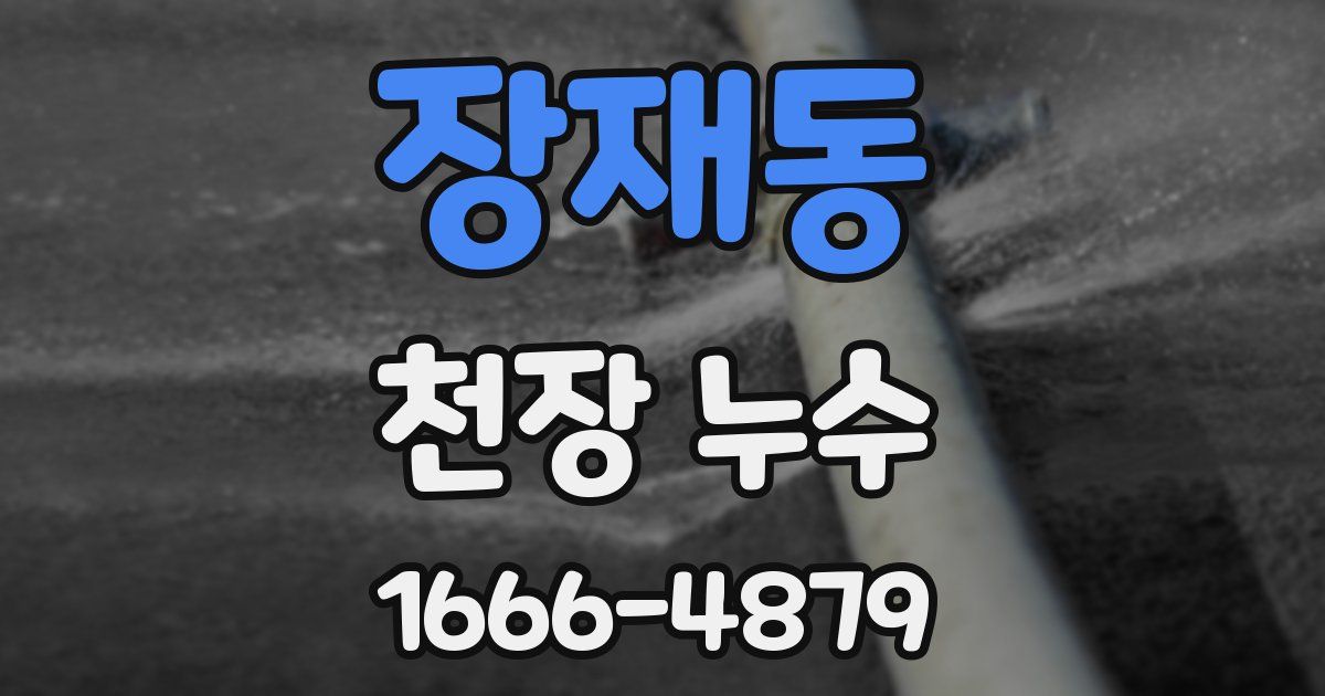 장재동 천장 누수