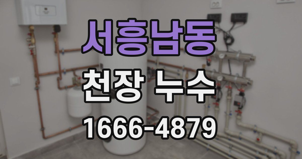 서흥남동 천장 누수