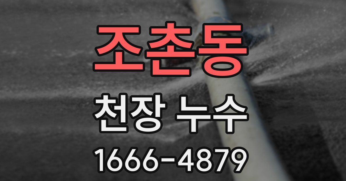 조촌동 천장 누수