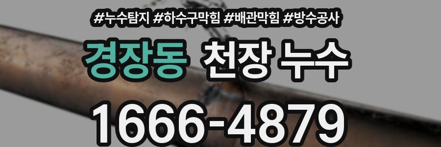 경장동 천장 누수