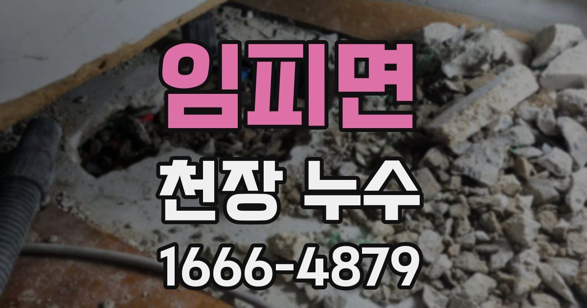 임피면 천장 누수