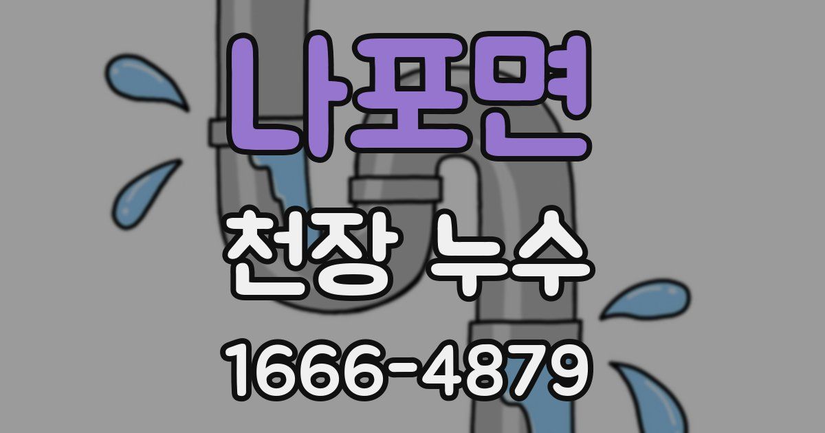 나포면 천장 누수