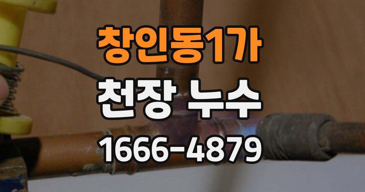 창인동1가 천장 누수