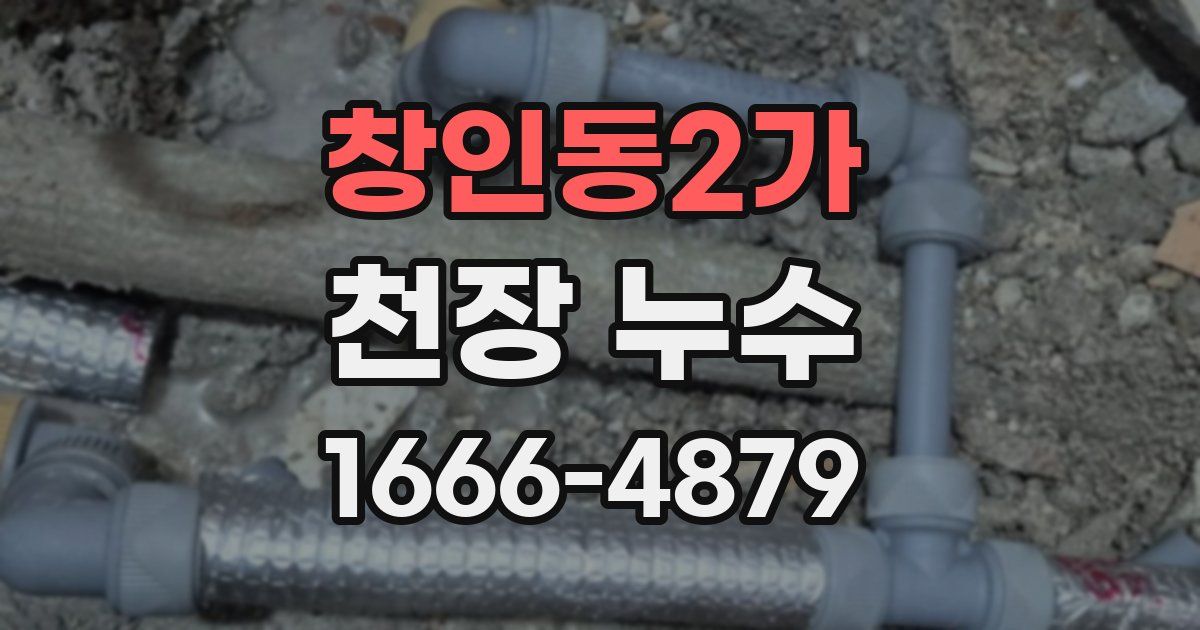 창인동2가 천장 누수