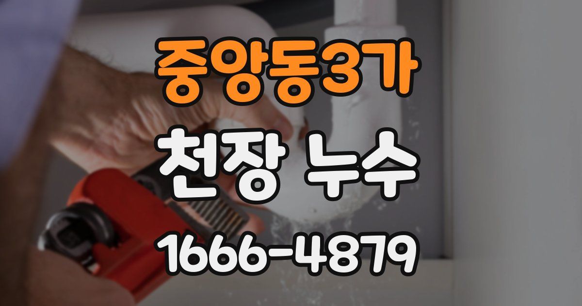 중앙동3가 천장 누수