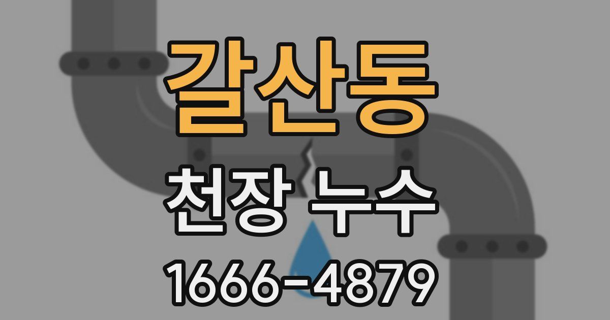 갈산동 천장 누수