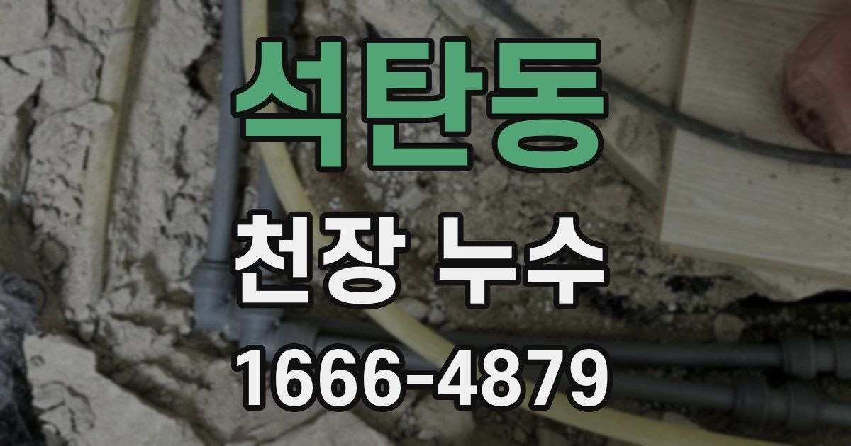 석탄동 천장 누수