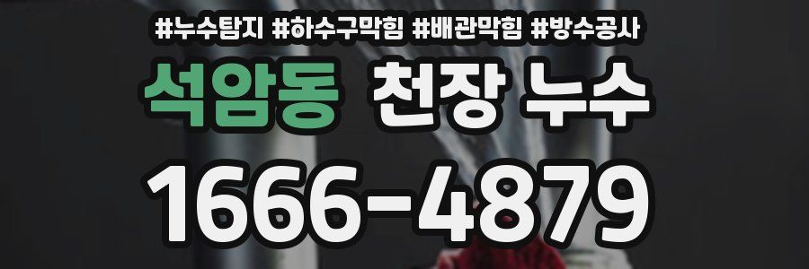 석암동 천장 누수