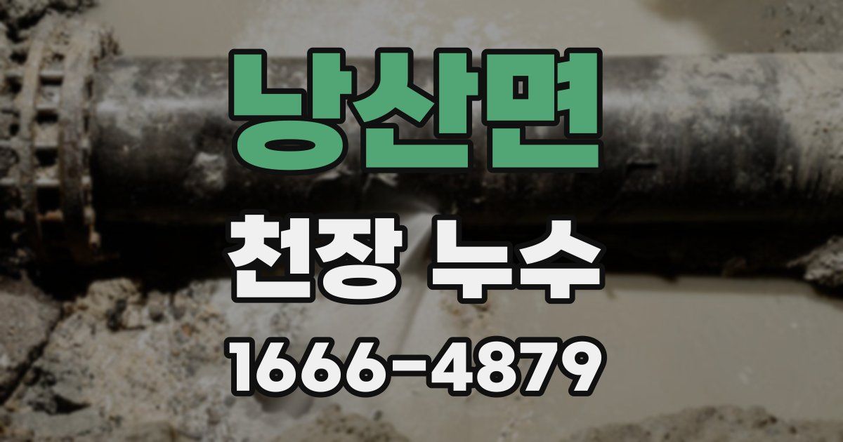 낭산면 천장 누수
