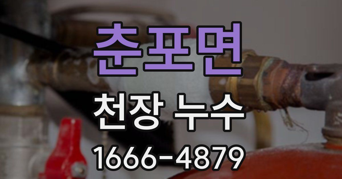 춘포면 천장 누수