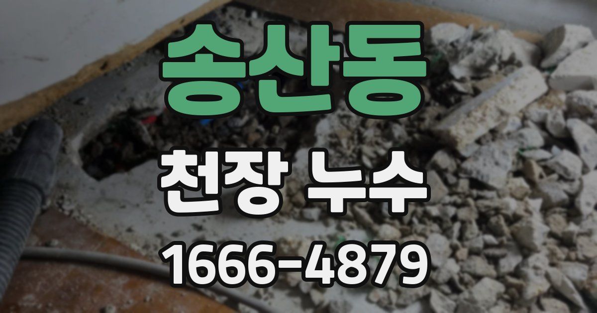 송산동 천장 누수