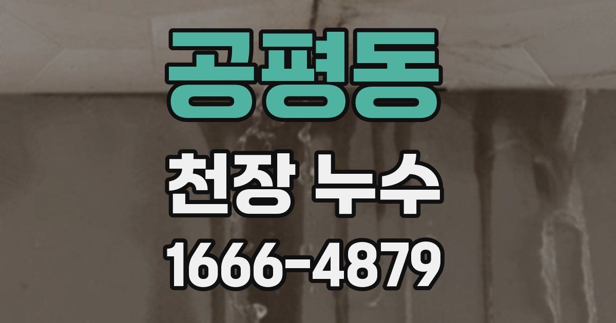 공평동 천장 누수