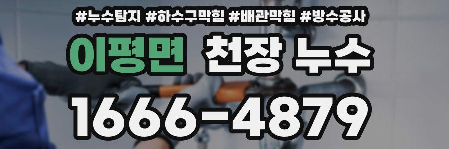 이평면 천장 누수