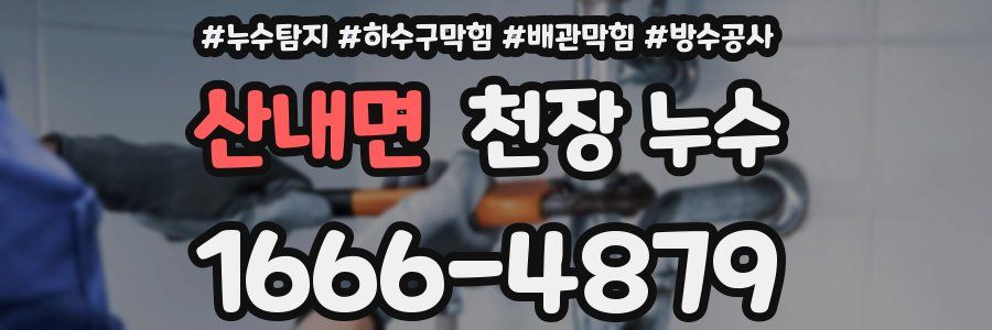 산내면 천장 누수