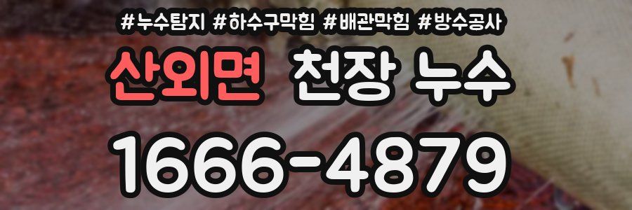산외면 천장 누수