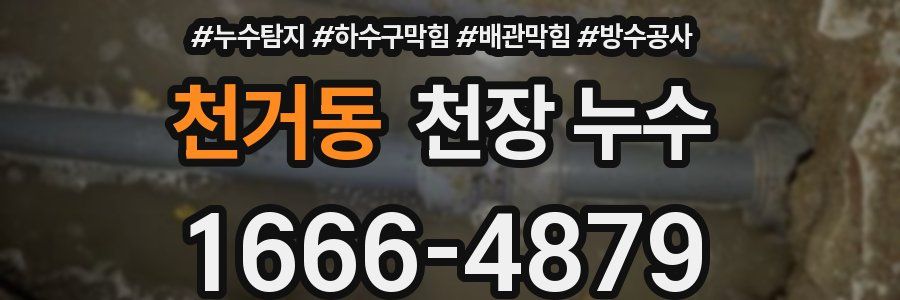 천거동 천장 누수