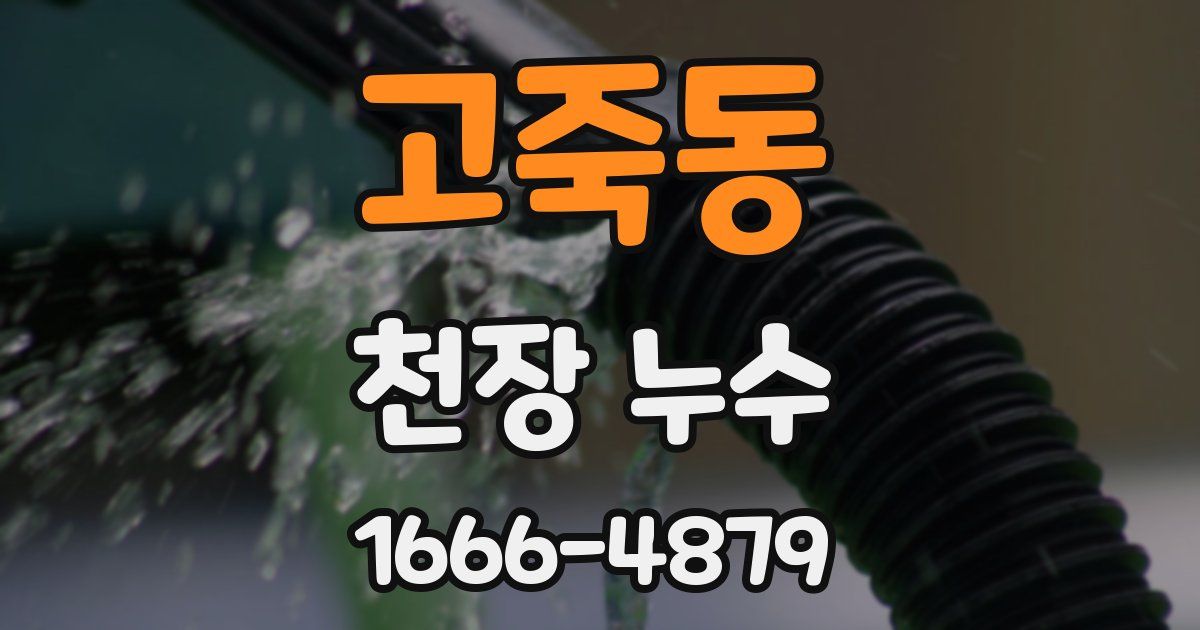 고죽동 천장 누수