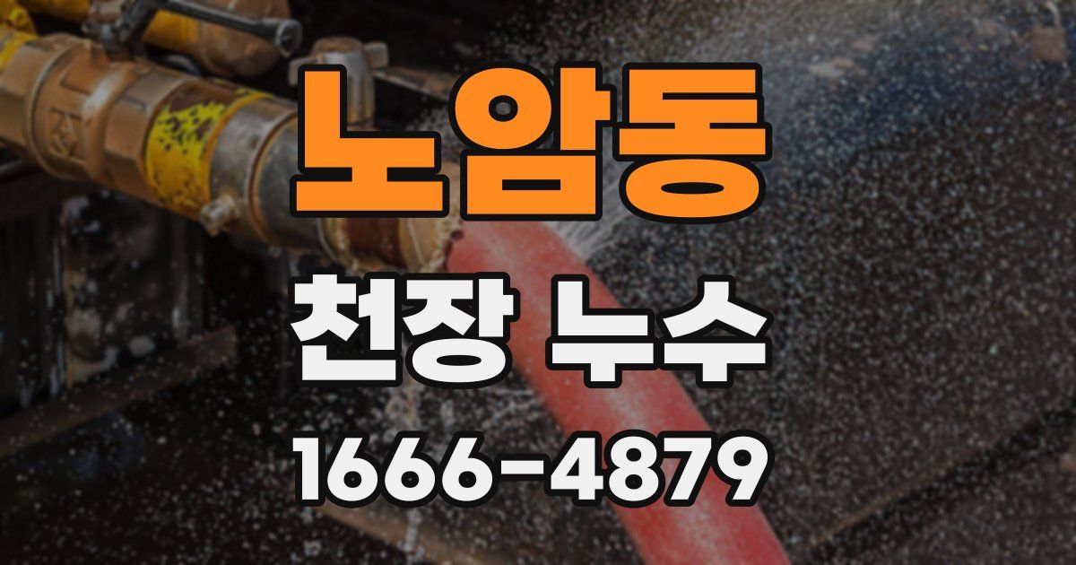 노암동 천장 누수