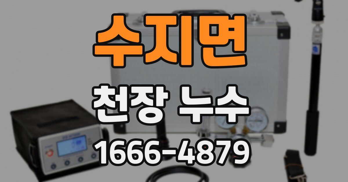 수지면 천장 누수