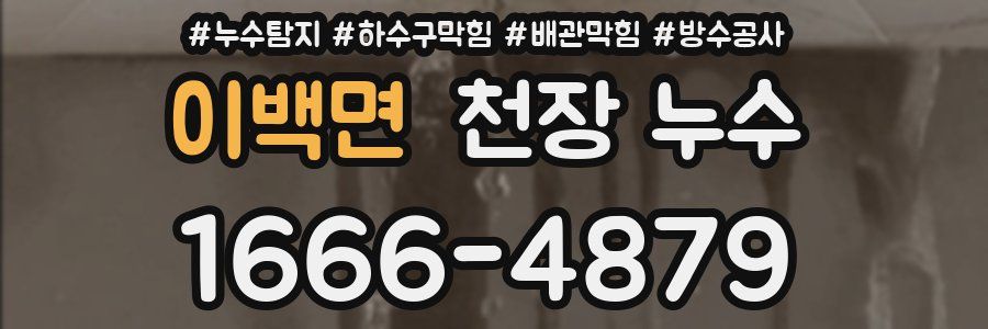 이백면 천장 누수