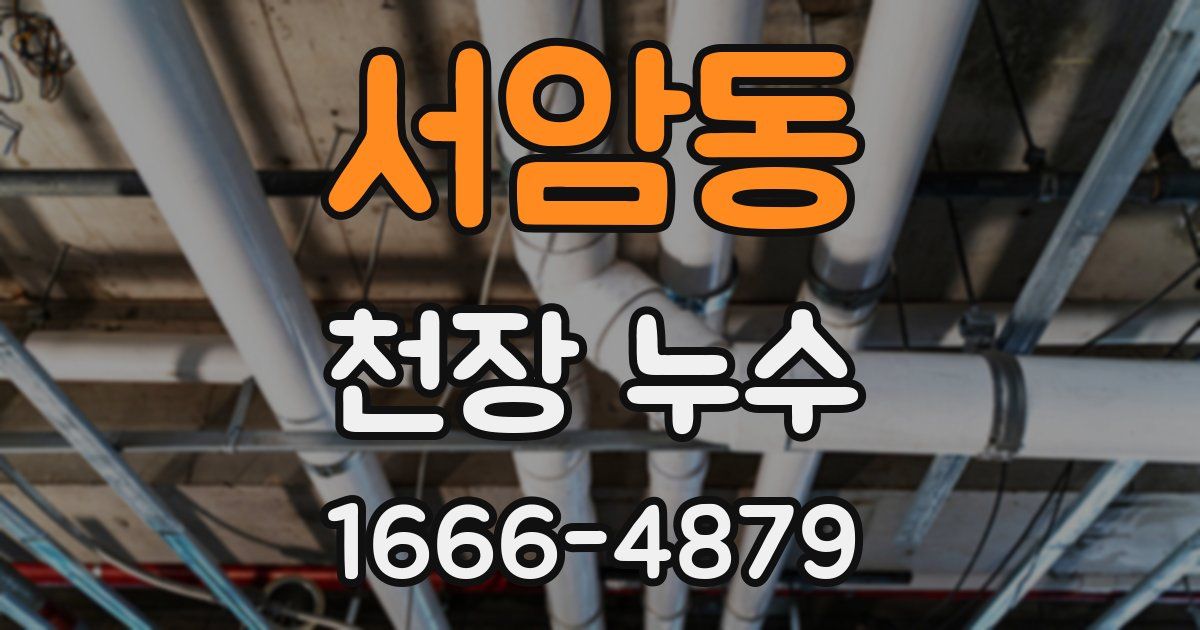 서암동 천장 누수