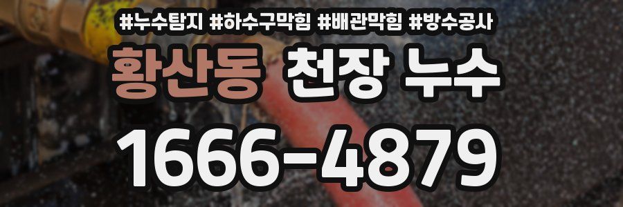 황산동 천장 누수