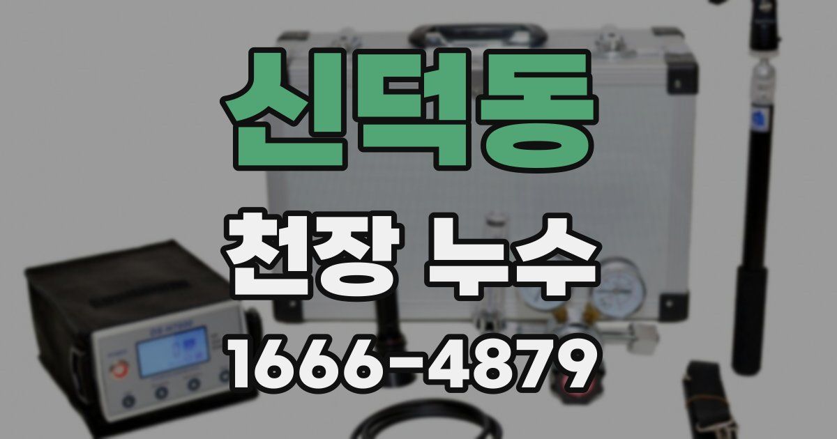 신덕동 천장 누수