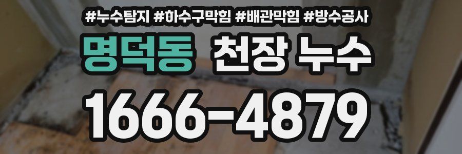 명덕동 천장 누수