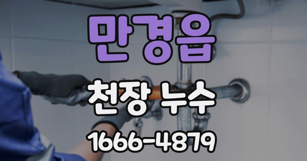 만경읍 천장 누수