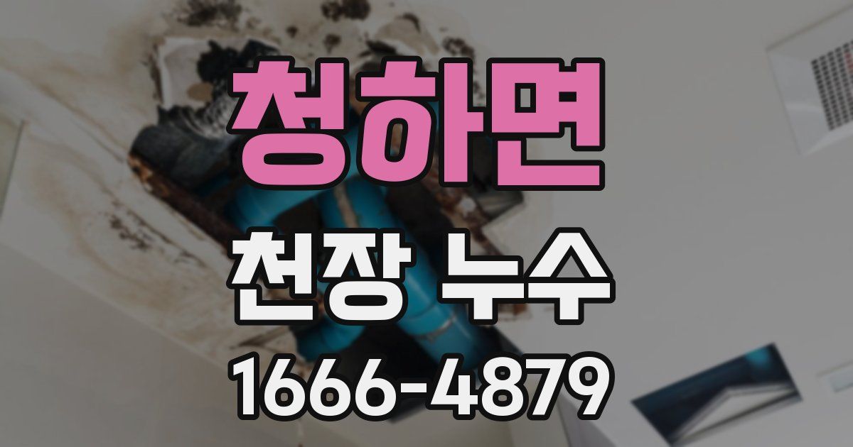 청하면 천장 누수